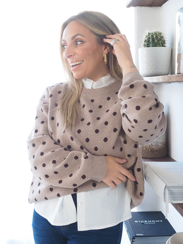 Camisola Malha Bolinhas