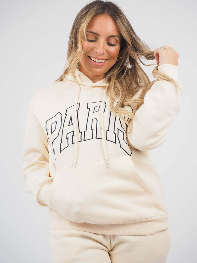 Sweatshirt Paris Com Capuz