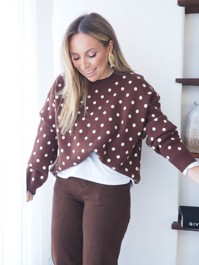 Camisola Malha Bolinhas