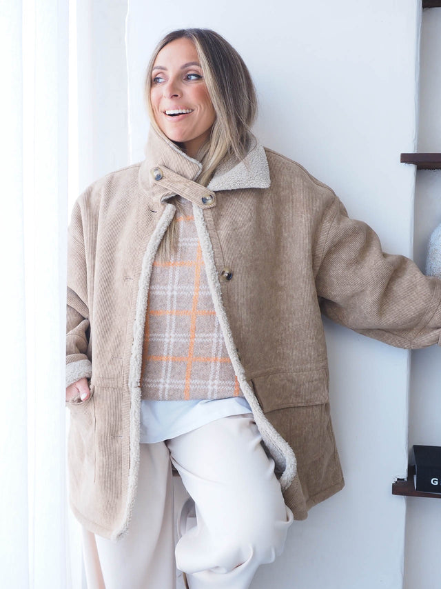 Oversized Corduroy Coat