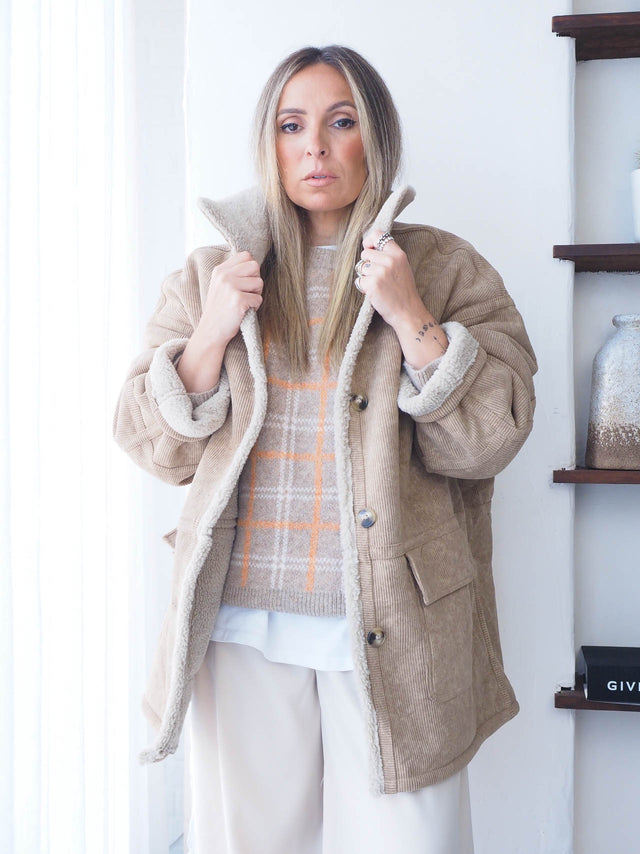 Oversized Corduroy Coat