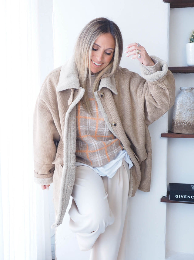 Oversized Corduroy Coat