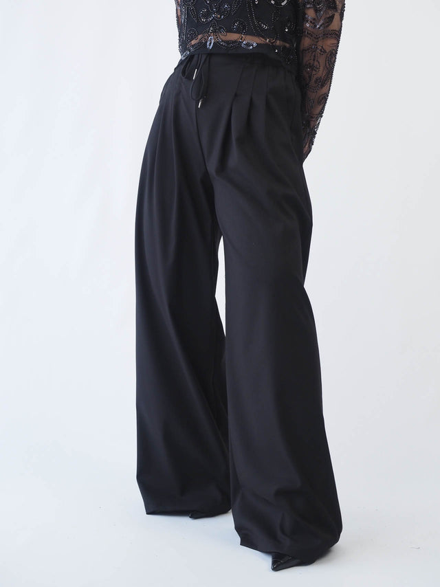 Pleated Wide Leg Pants