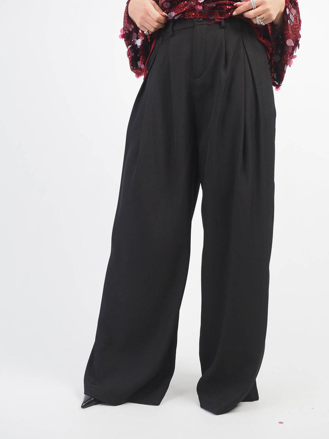 Pleated Wide Leg Pants