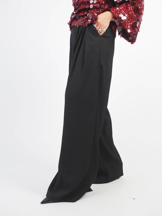 Pleated Wide Leg Pants