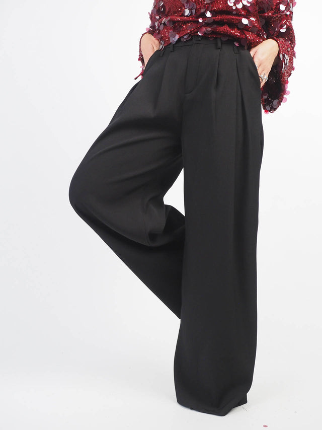 Pleated Wide Leg Pants