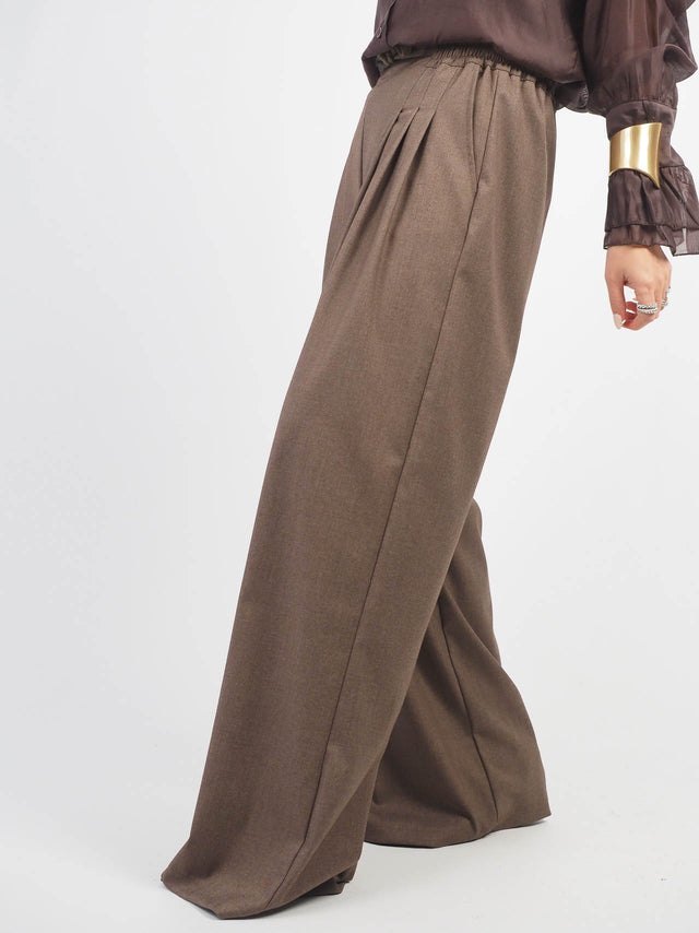 Pleated Wide Leg Pants