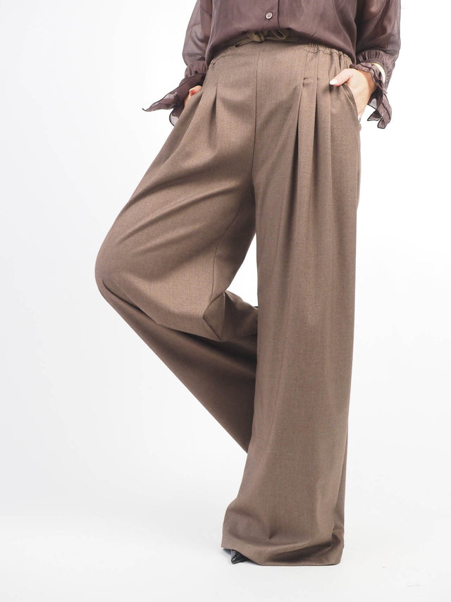Pleated Wide Leg Pants