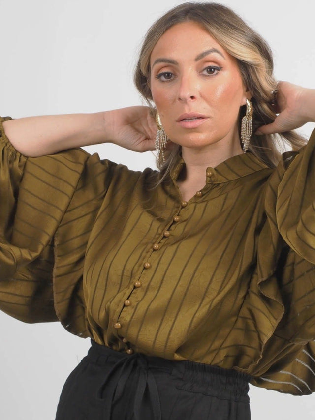 Fringe Earrings with Glitter