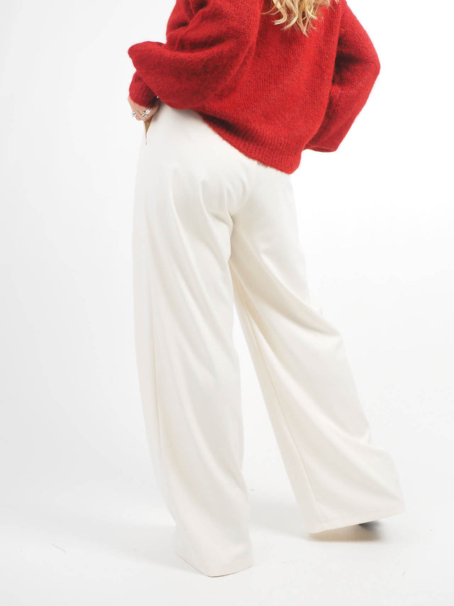 Pleated Wide Leg Pants
