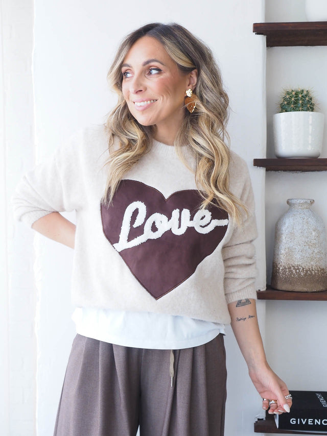 T-shirt en maille Love