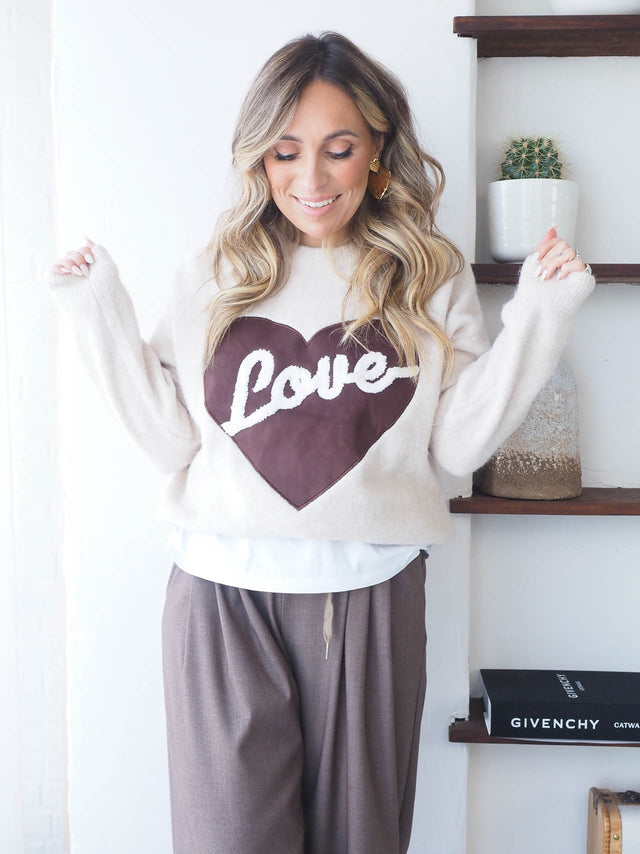 T-shirt en maille Love