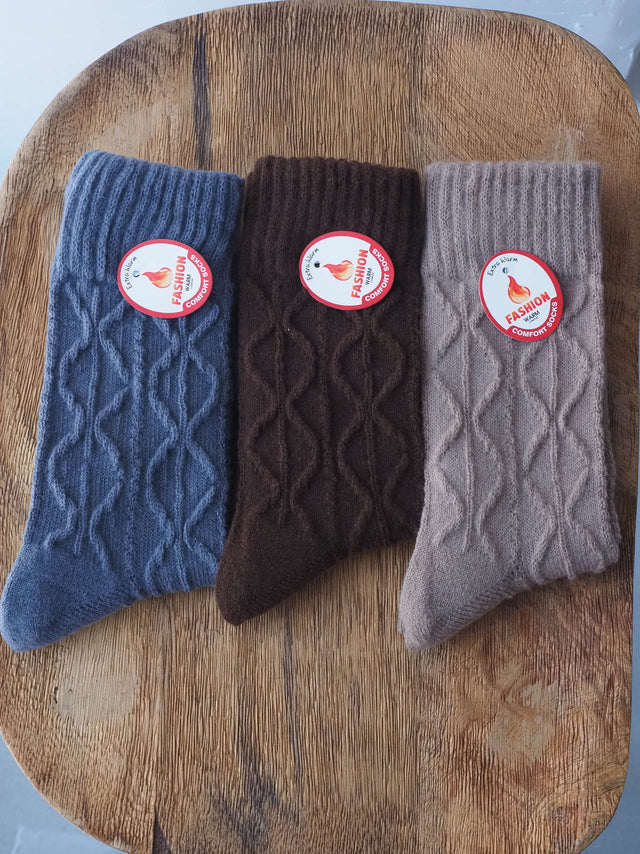 3 paires de chaussettes thermiques