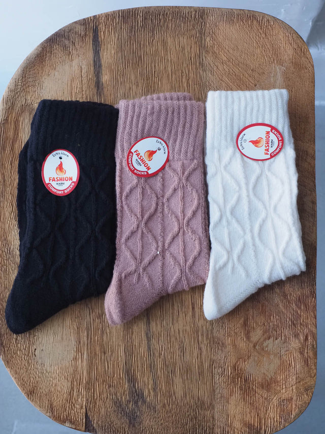 3 paires de chaussettes thermiques