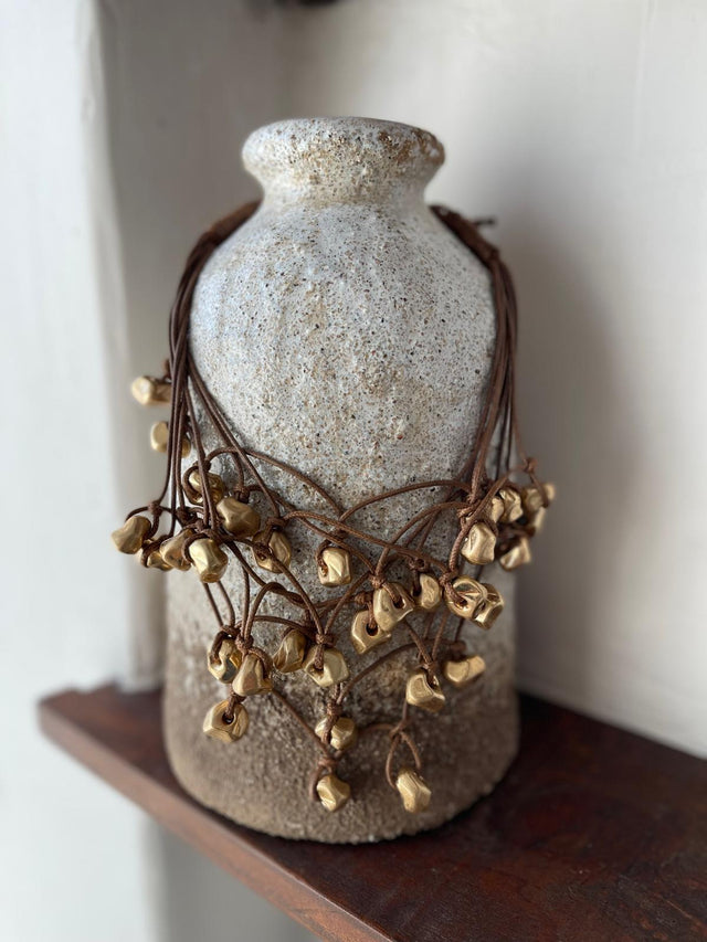Colar Corda Com Pendentes