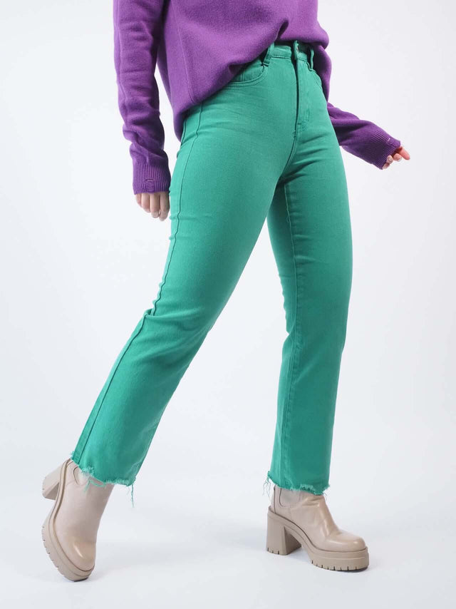 Calças de ganga straight leg.