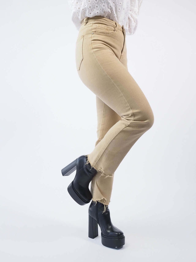 Calças de ganga straight leg.