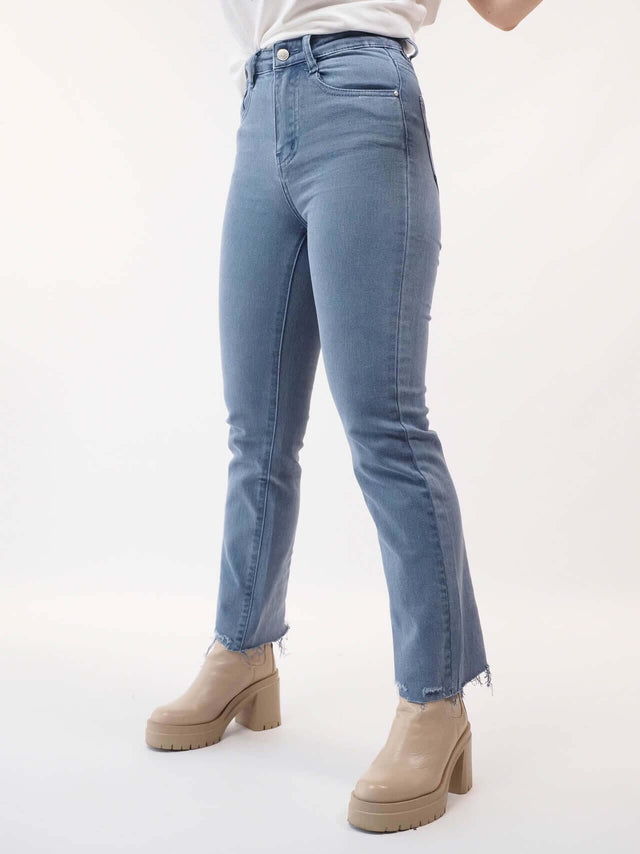 Calças de ganga straight leg.