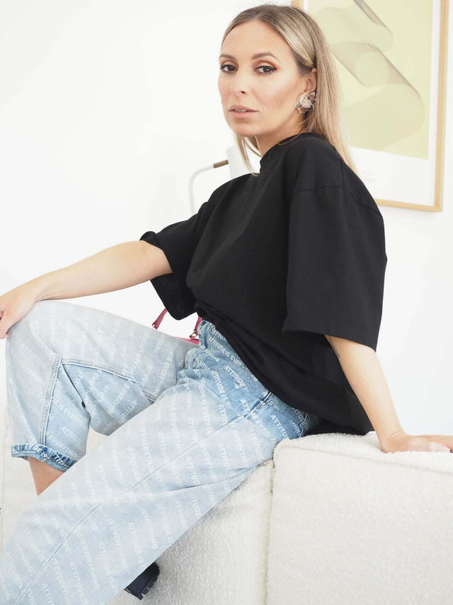 T-shirt básica oversized.